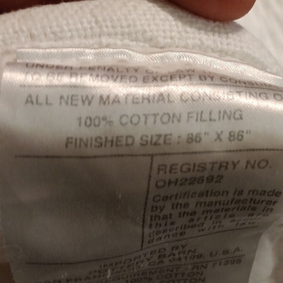 Pottery Barn Striped Quilt - Cream and Black Full/queen - Picture 11 of 15